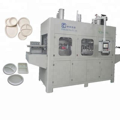 Biodegradable Disposable Container Making Machine , Paper Plate Forming Machine 380V