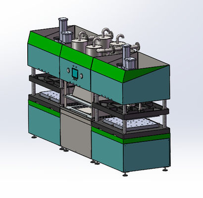 Automatic Pulp Packaging Machine with 960-1920pcs/hr Capacity 380V for Sugarcane Pulp Plate Making with 1 Year Warranty