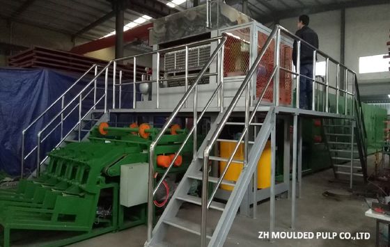 Automatical Egg Tray Making Machine , Recycled Egg Crate Making Machine