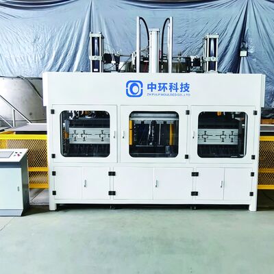 Dry Press Pulp Molding Egg Tray Making Machine, Wet Press Upgrade Supported, Low Moisture Output, Long Service Life Mold, Complete Forming Drying Stacking Line For New Eco Packaging Startup